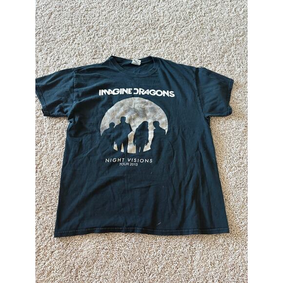 2013 IMAGINE DRAGONS "Night Visions" Concert Tour T-shirt - Picture 1 of 3